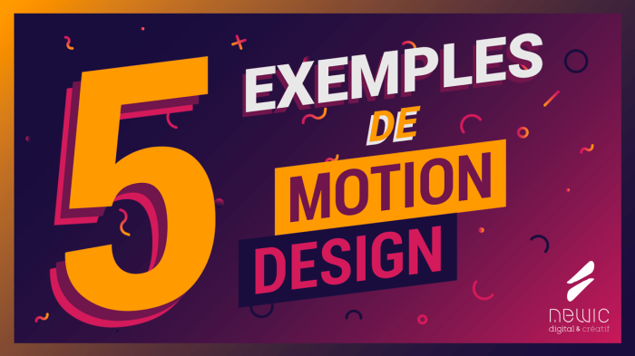 5 Exemples de Motion Design, avantages et inconvénients - Newic Video