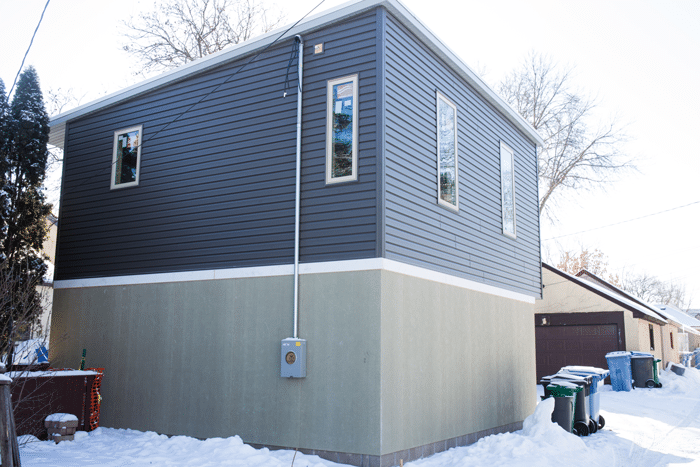 Minneapolis Granny Flat is Getting Siding - Exterior is nearly done!